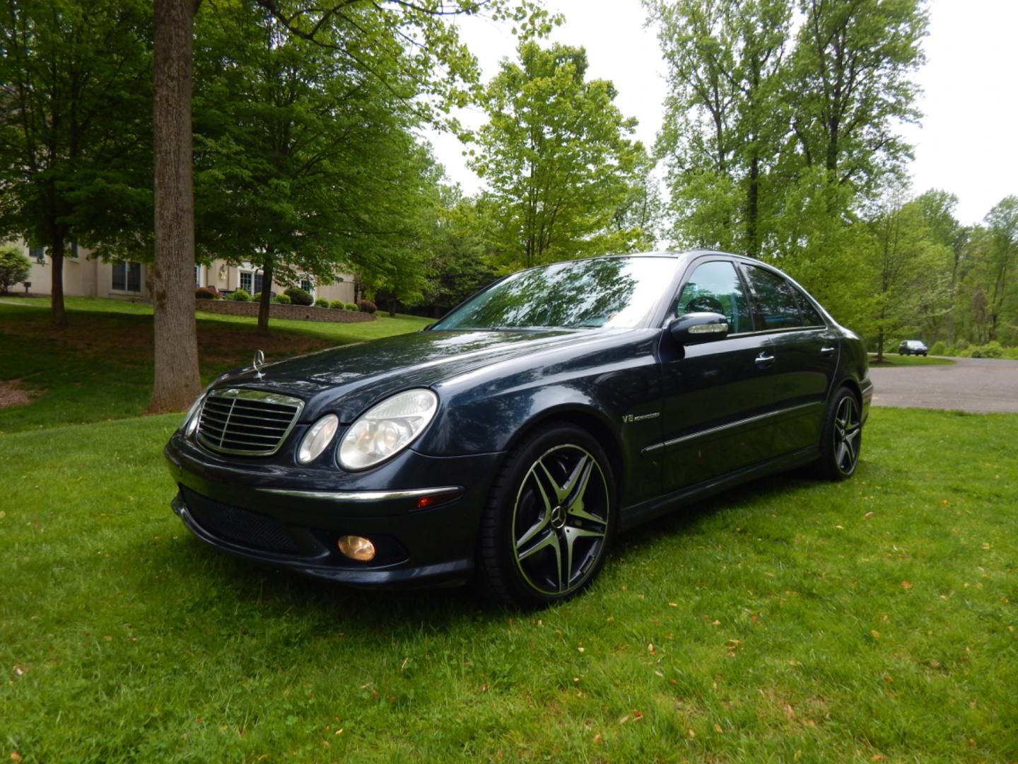 2005 Blue /Black Leather Mercedes-Benz AMG E55 AMG (WDBUF76J45A) with an 5.4L V8 SOHC 24V SUPERCHARGED engine, 5-Speed Automatic Overdrive transmission, located at 6528 Lower York Road, New Hope, PA, 18938, (215) 862-9555, 40.358707, -74.977882 - Here for sale is a super cool, very rare, 2005 Mercedes-Benz E55 AMG. Under the hood is one of Mercedes best V8's, the supercharged 5.4 liter. It puts the power to the rear wheels via an automatic 5 speed transmission equipped with push button speed shift technology. Options include: keyless entry - Photo#0